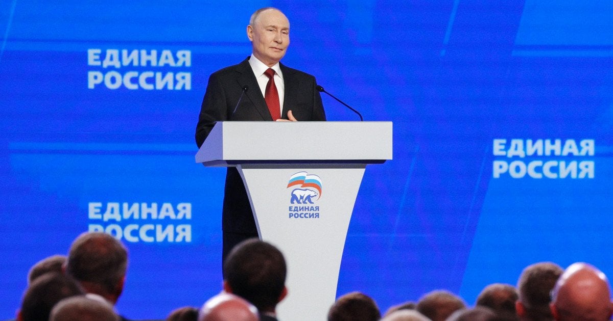 Виступ президента РФ Володимира Путіна на партійному з’їзді «Єдиної Росії»