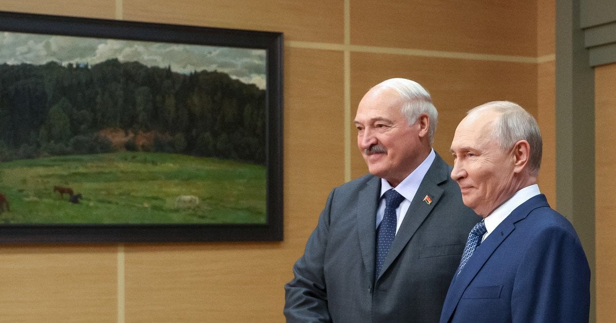 Лукашенко і Путін під час зустрічі в резиденції Ново-Огарьово під Москвою в суботу, 29 серпня 2026 року.