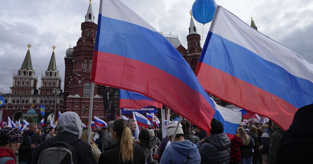 Мітинг росіян поблизу Кремля